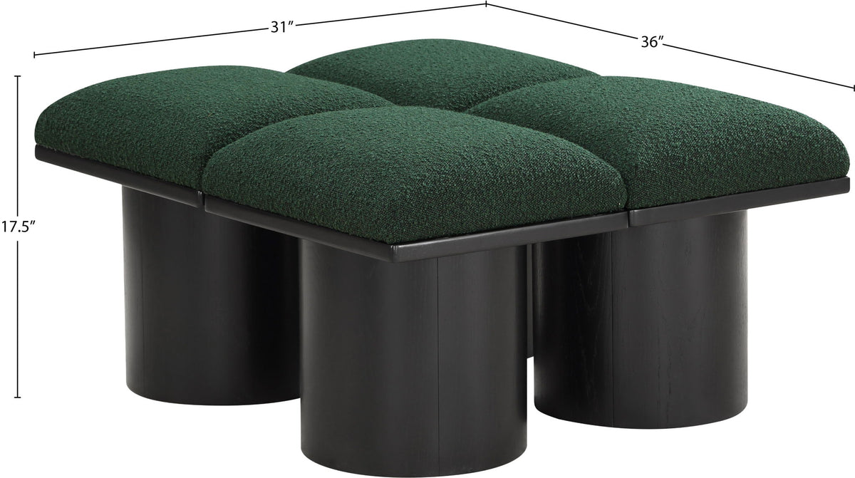 Pavilion - 4 Piece Modular Bench With Black Base