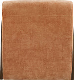 Neria - Chenille Fabric Upholstered Swivel Accent Chair - Painted Brown Base