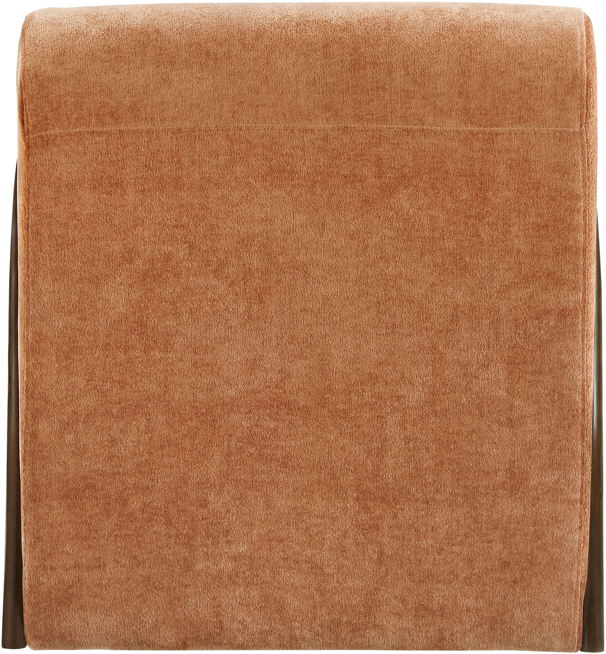 Neria - Chenille Fabric Upholstered Swivel Accent Chair - Painted Brown Base