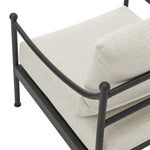 Leni - Outdoor Club Chair With Cushions And Powder Coated Aluminum Frame - Moonveil / Warm Gray