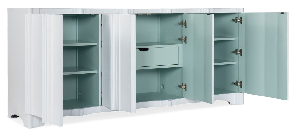 Melange - Corinth 4-Door Entertainment Console - White