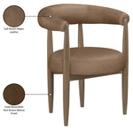 Sable - Vegan Leather Upholstered Dining Chair (Set of 2) - Brown Base