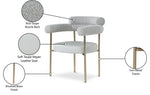 Blake - Dining Chair With Bronze Legs (Set of 2)