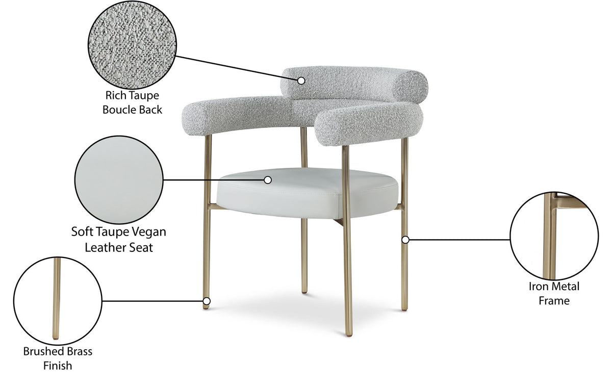 Blake - Dining Chair With Bronze Legs (Set of 2)