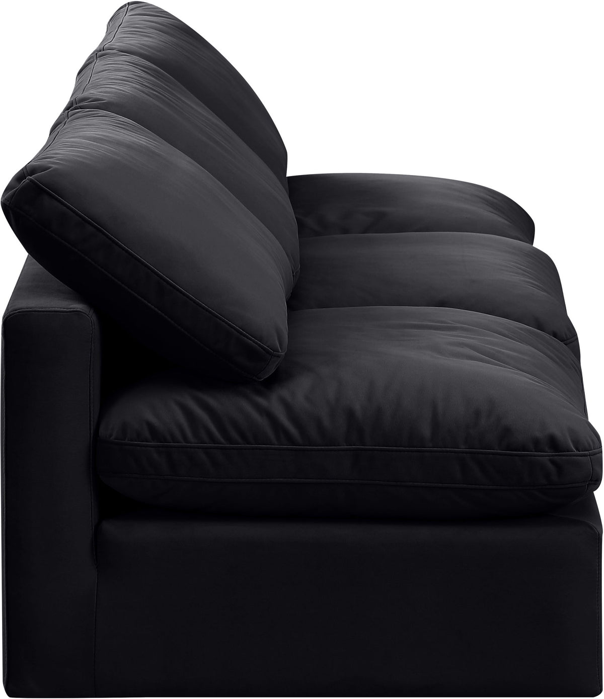 Indulge - Velvet 3 Seat Modular Armless Sofa