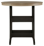 Fairen Trail - 5 Pc. - Dining Set with 4 Chairs - Black / Driftwood