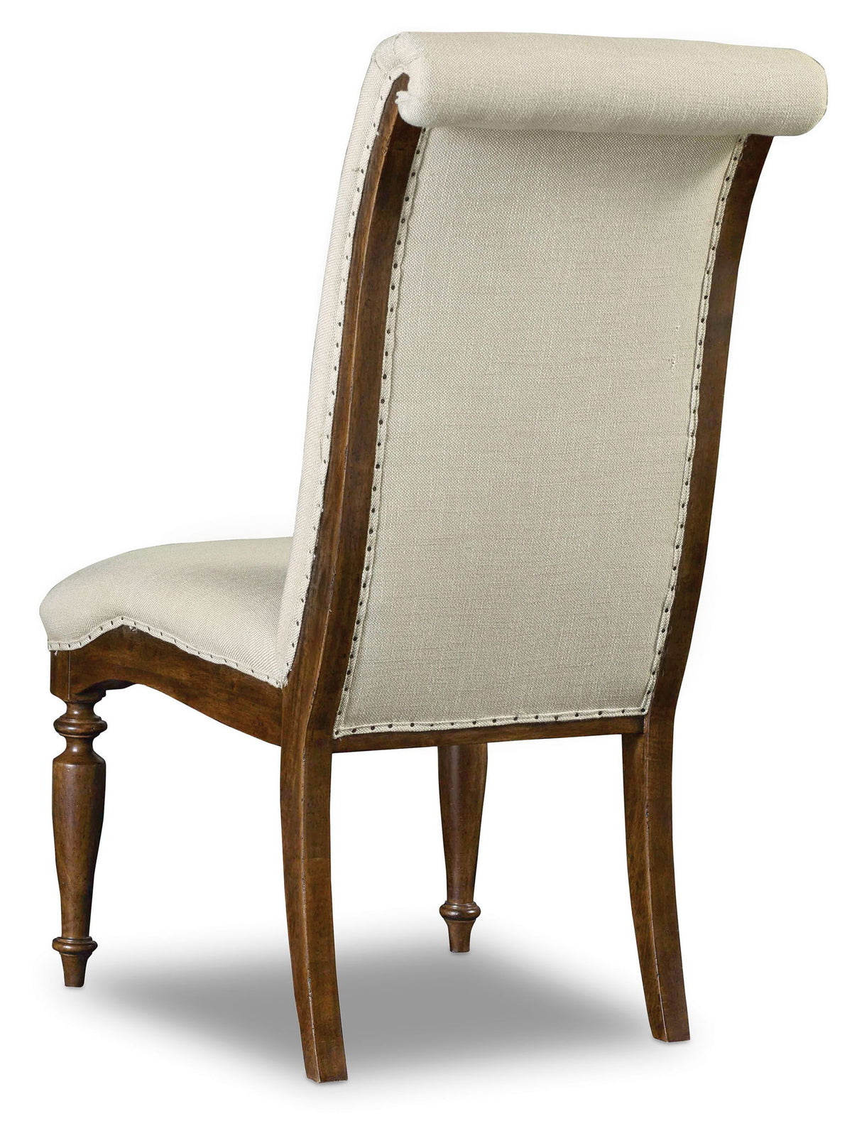 Archivist - Upholstered Side Chair - Beige / Dark Brown
