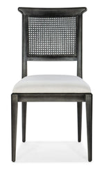 Charleston - Upholstered Seat Side Chair (Set of 2) - Black / Gray