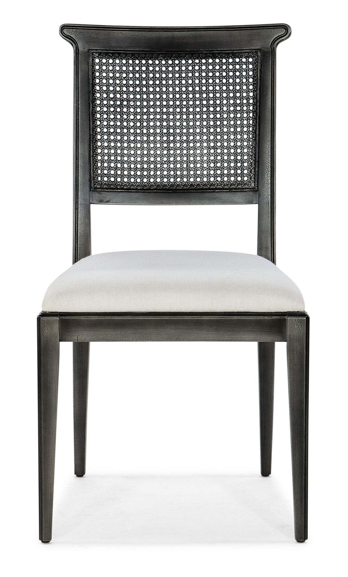 Charleston - Upholstered Seat Side Chair (Set of 2) - Black / Gray