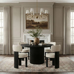Atelier - Vegan Leather Upholstered Dining Chair (Set of 2) - Taupe / Painted Black