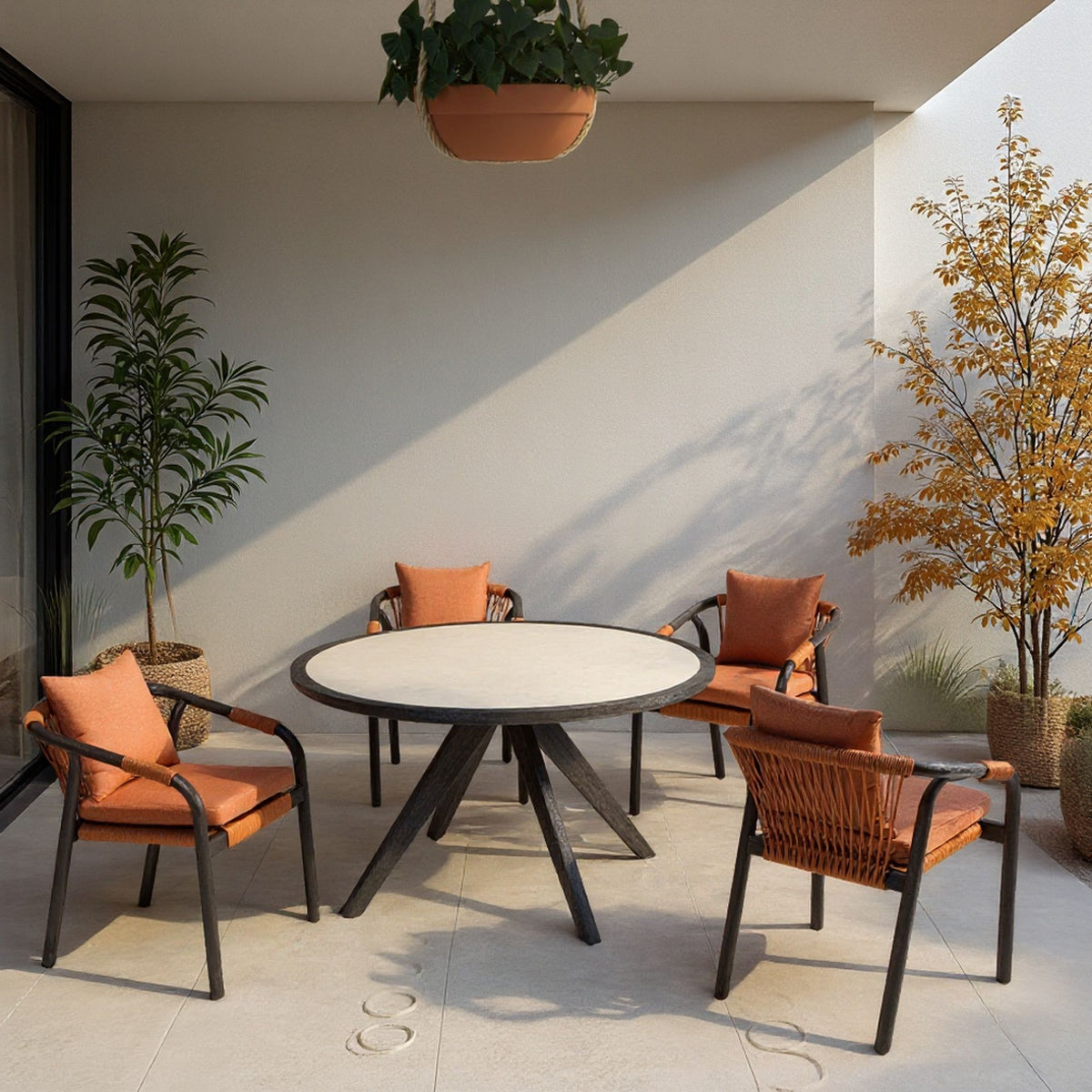 Cezar - Outdoor Dining Set With Cushions