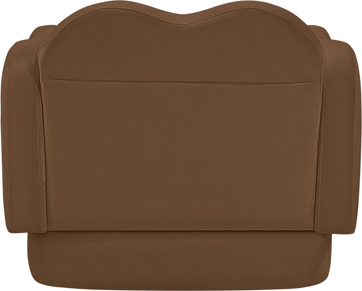 Bloom - Velvet Chair - Saddle