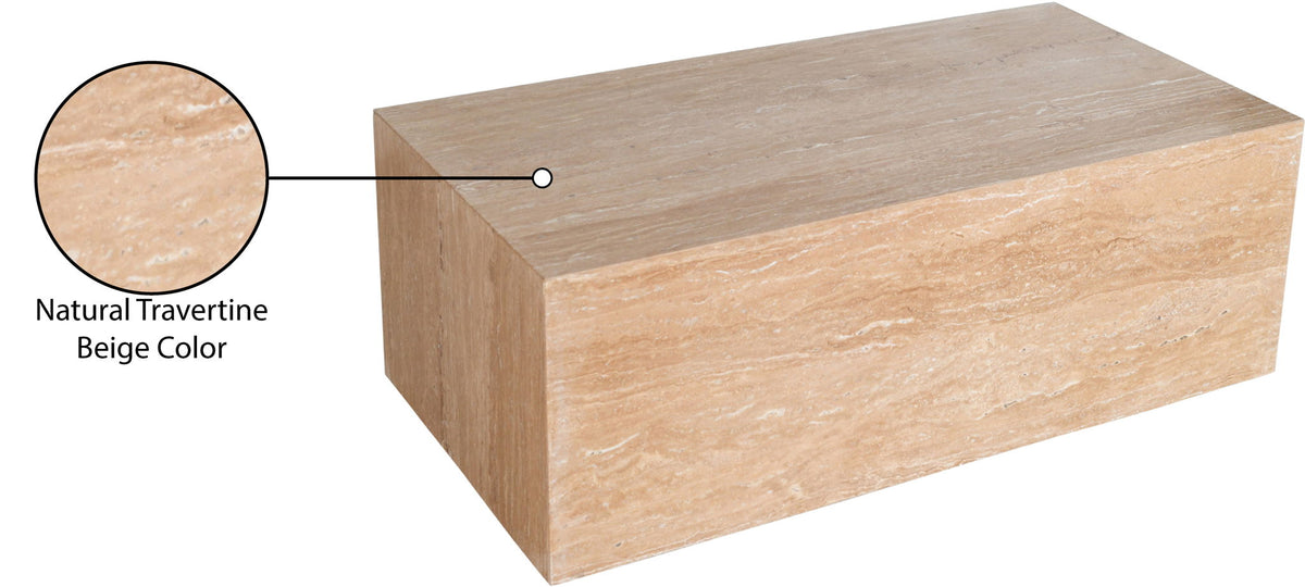 Bolzano - Travertine Coffee Table - Natural