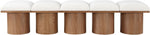 Pavilion - 5 Piece Modular Bench With Walnut Base