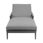 Zella - Outdoor Patio Chaise Lounge Chair - Gray / Earl Gray