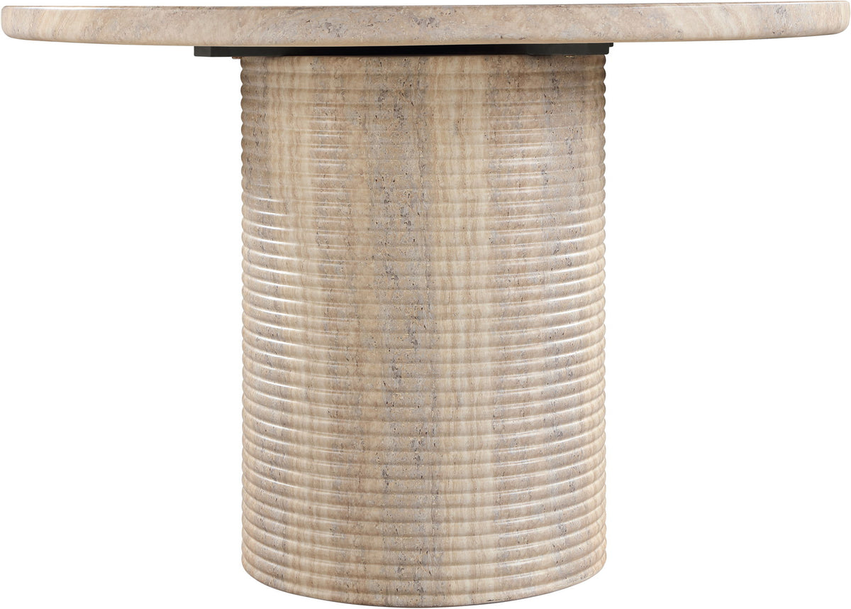 Rapallo - 43" Concrete Indoor/Outdoor Dining Table - Travertine