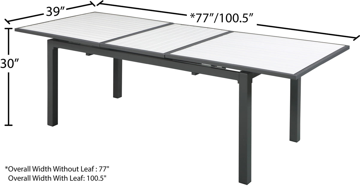 Nizuc - Outdoor Patio Extendable Dining Table