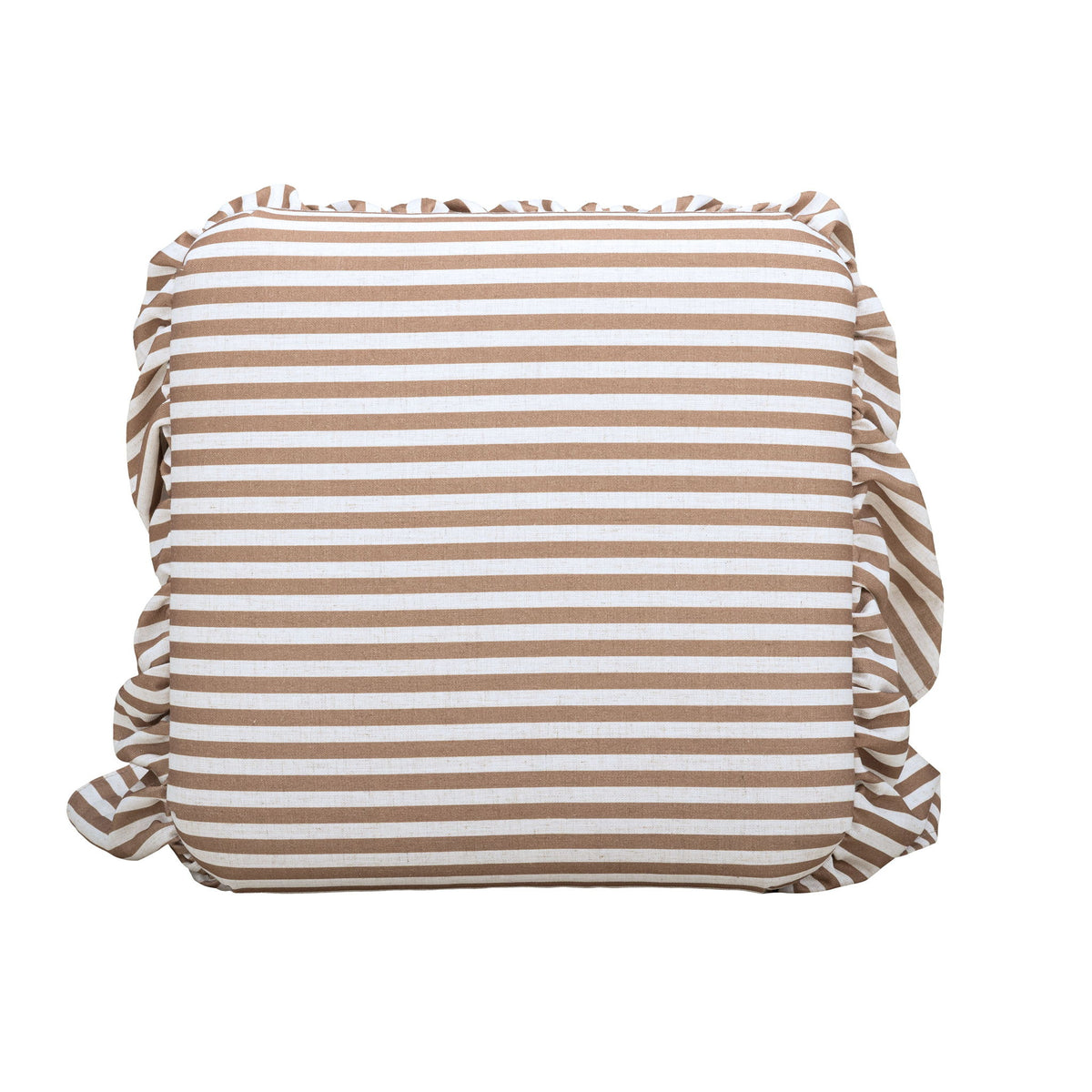 Gertrude - Striped Linen Ottoman