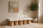 Pavilion - 10 Piece Modular Bench With Natural Base