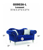 Glory Furniture - Wilshire - Loveseat