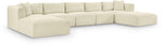 Shaggy - 7 Piece Modular Sectional With 2 Ottomans
