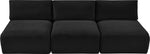Shaggy - 3 Seat Modular Armless Sofa