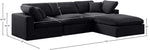 Comfy - 4 Piece Velvet Modular Sectional With Chaise