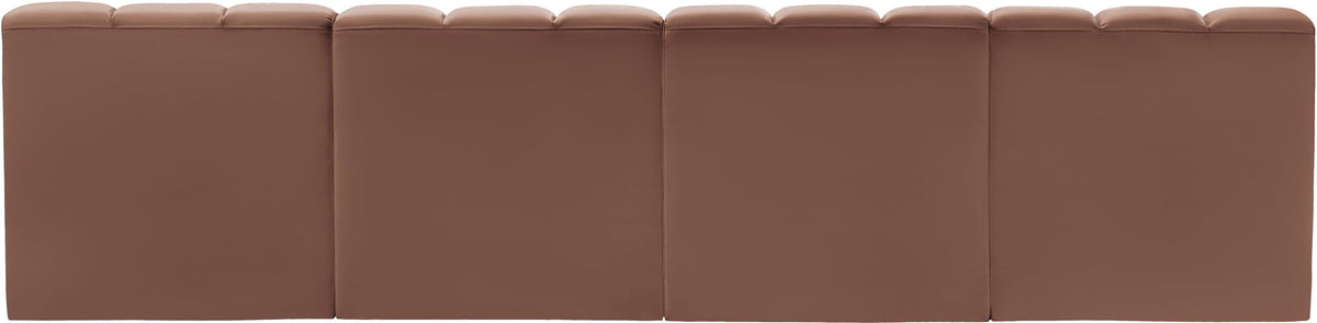 Arc - Faux Leather 4 Seats Modular Sofa
