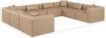 Cube - 8 Piece Modular Sectional - Tan