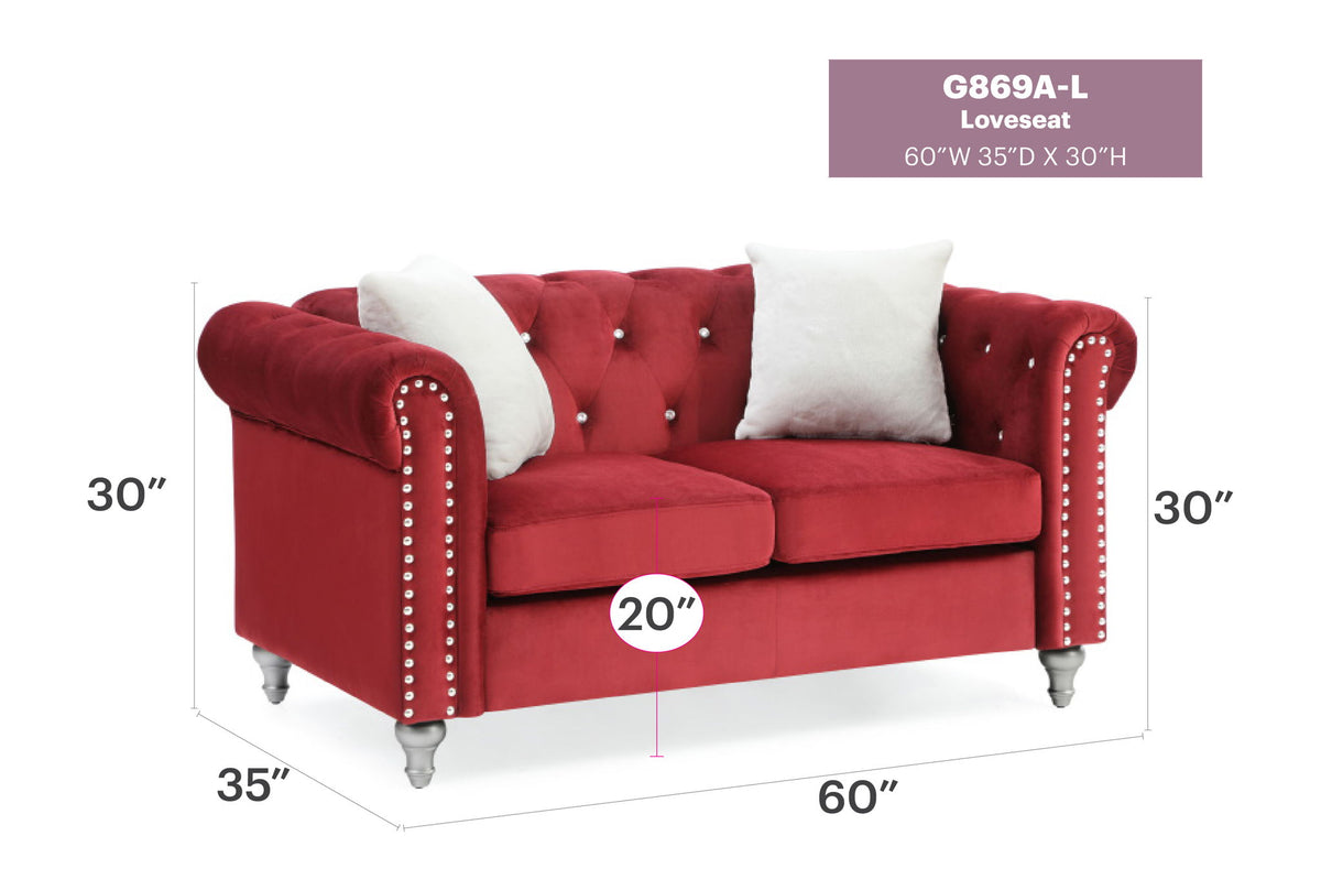Glory Furniture - Raisa - Loveseat
