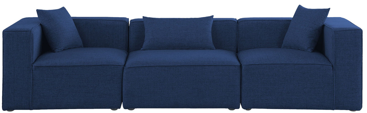 Cube - Linen Modular 3 Seat Sofa
