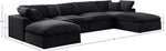 Comfy - 6 Piece Velvet Modular Double Chaise Sectional