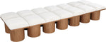 Pavilion - 14 Piece Modular Bench With Brown Base