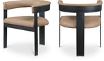 Romeo - Faux Leather Dining Chair With Black Base (Set of 2)