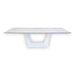 Baldwin - Modern White Ceramic Extendable Dining Table by VIG Furniture - View 1