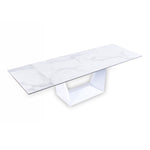 Baldwin - Modern White Ceramic Extendable Dining Table by VIG Furniture - View 8