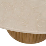 Bambi - Modern Botticino Marble + Mango Round Dining Table by VIG Furniture - View 5