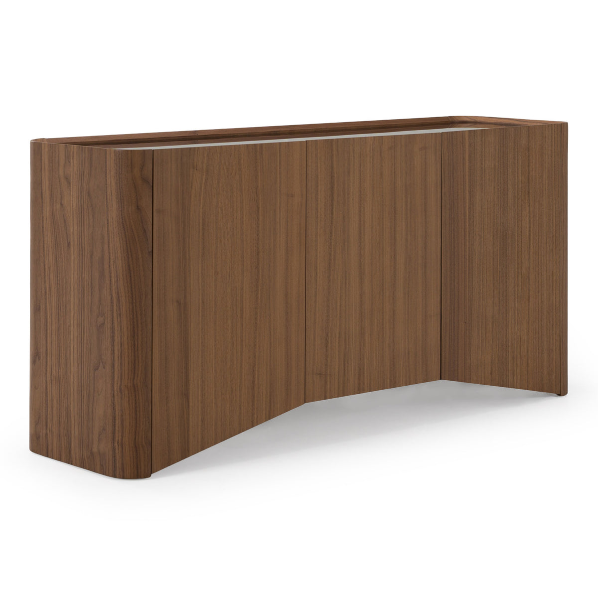 Barbon - Modern Black Glass + Walnut Buffet by VIG Furniture - View 2