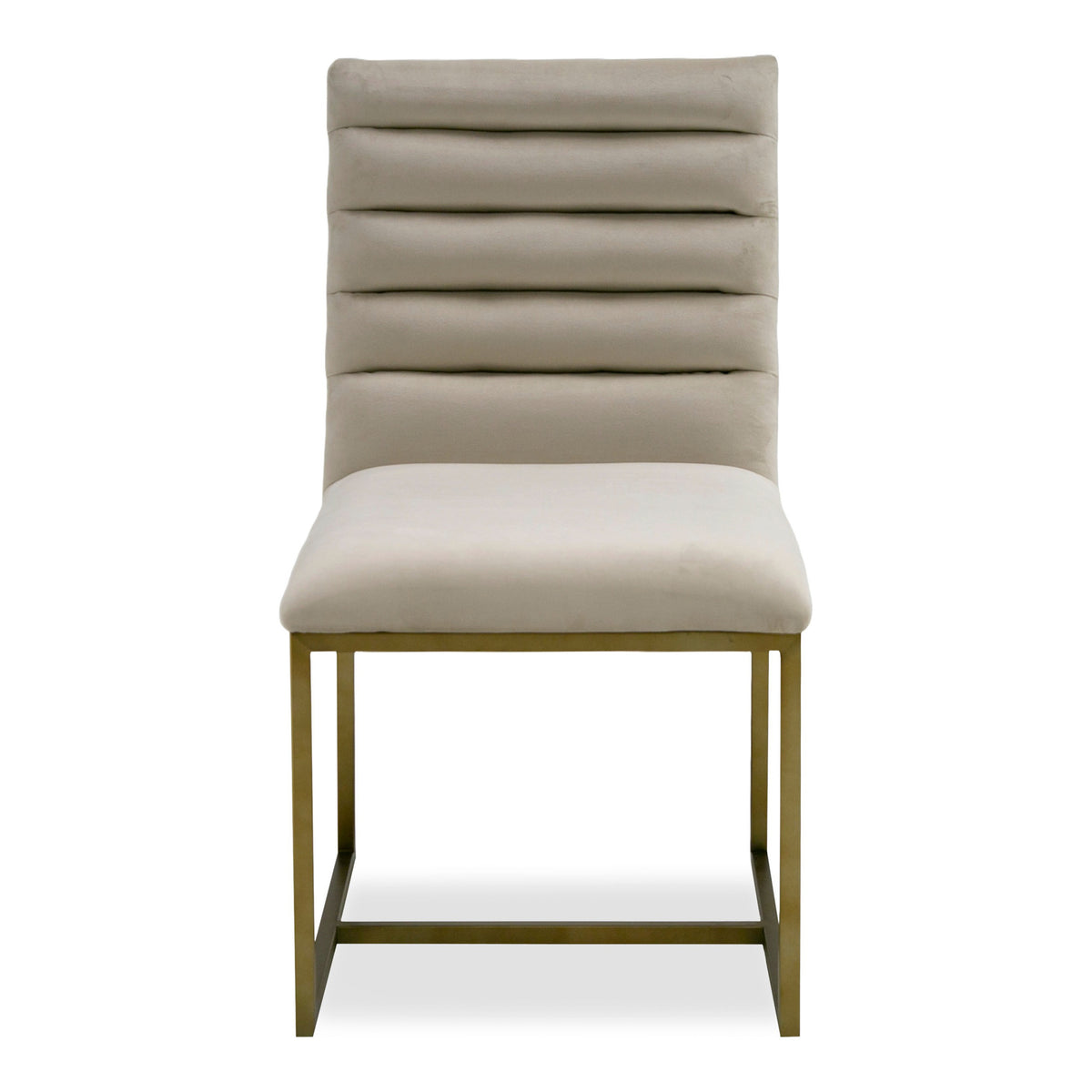 Barker - Modern Beige & Brush Gold Dining Chair (Set of 2) by VIG Furniture - View 7