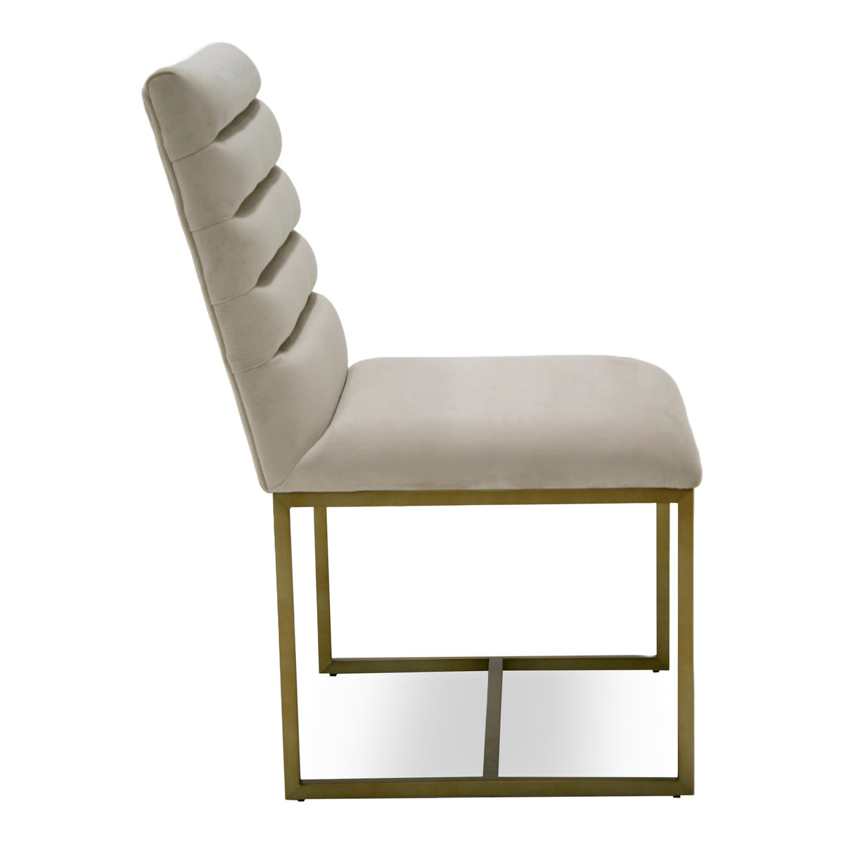 Barker - Modern Beige & Brush Gold Dining Chair (Set of 2) by VIG Furniture - View 8