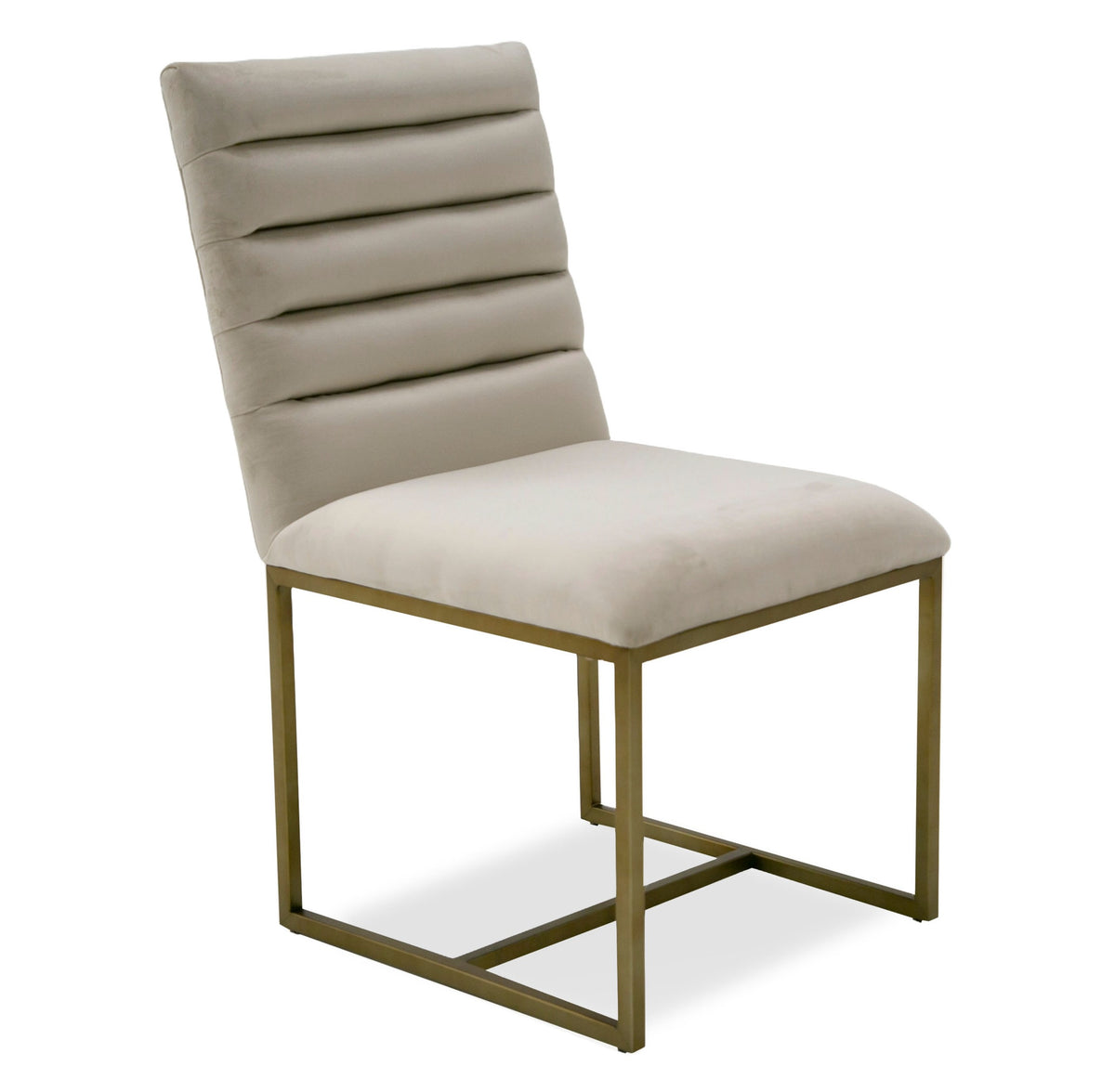 Barker - Modern Beige & Brush Gold Dining Chair (Set of 2) by VIG Furniture - View 1