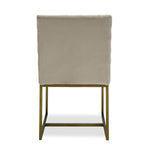 Barker - Modern Beige & Brush Gold Dining Chair (Set of 2) by VIG Furniture - View 3