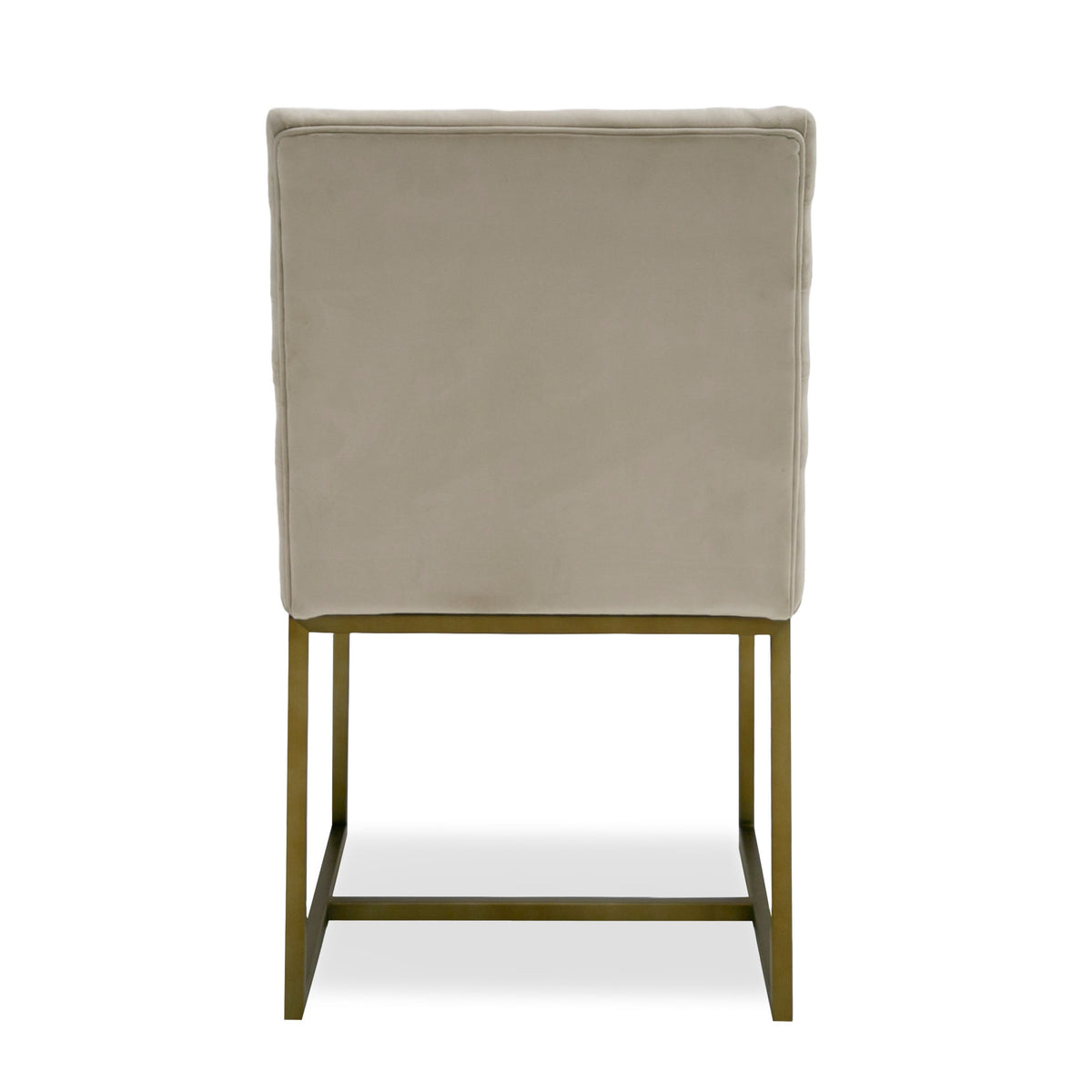 Barker - Modern Beige & Brush Gold Dining Chair (Set of 2) by VIG Furniture - View 3