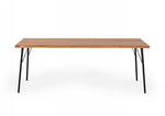 Barnum - Industrial Oak and Black Iron Live Edge Dining Table by VIG Furniture - View 3