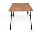 Barnum - Industrial Oak and Black Iron Live Edge Dining Table by VIG Furniture - View 5
