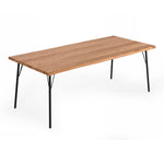 Barnum - Industrial Oak and Black Iron Live Edge Dining Table by VIG Furniture - View 7