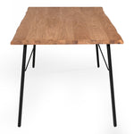Barnum - Industrial Oak and Black Iron Live Edge Dining Table by VIG Furniture - View 8