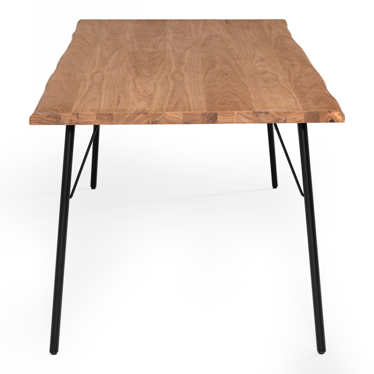 Barnum - Industrial Oak and Black Iron Live Edge Dining Table by VIG Furniture - View 8