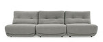 Basil - Modern Grey Fabric Large Sofa With 3 Electric Recliners by VIG Furniture - View 1