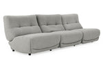 Basil - Modern Grey Fabric Large Sofa With 3 Electric Recliners by VIG Furniture - View 3